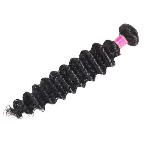 Meetu Hiar Deep Wave Hair 1 Bundle Virgin Human Hair Weave