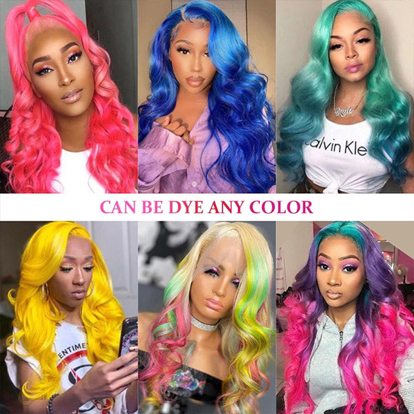 613 Blonde Lace Front Wig HD Transparent Body Wave 13x4 Lace Frontal Human Hair Wigs
