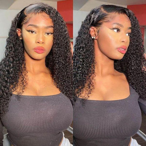 Curly Hair Wig 13x4 Lace Front Wig Peruvian Hair Human Hair Wigs - MeetuHair