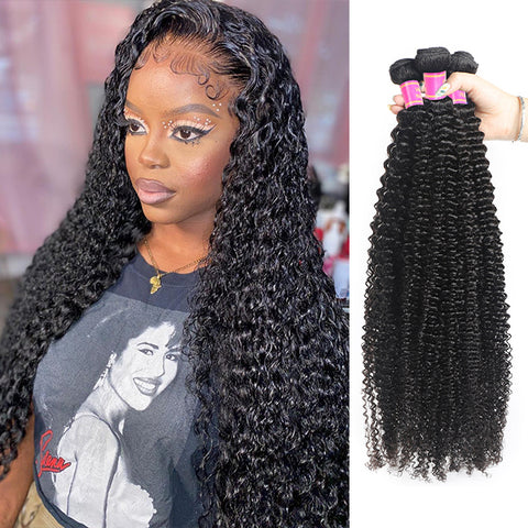 Meetu 10A Peruvian Curly Hair 4 Bundles Virgin Remy Human Hair Weave