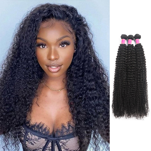 Brazilian Curly Hair 3 Bundles Meetu 10A Virgin Remy Human Hair Weave