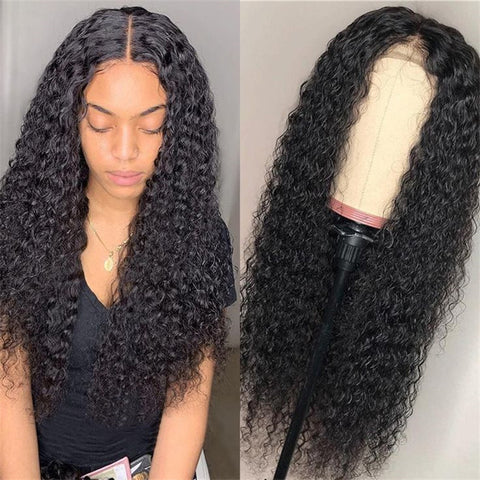 Kinky Curly Wig Human Hair Wigs for Women 4x4 Lace Closure Wig Curly Human Hair Wig