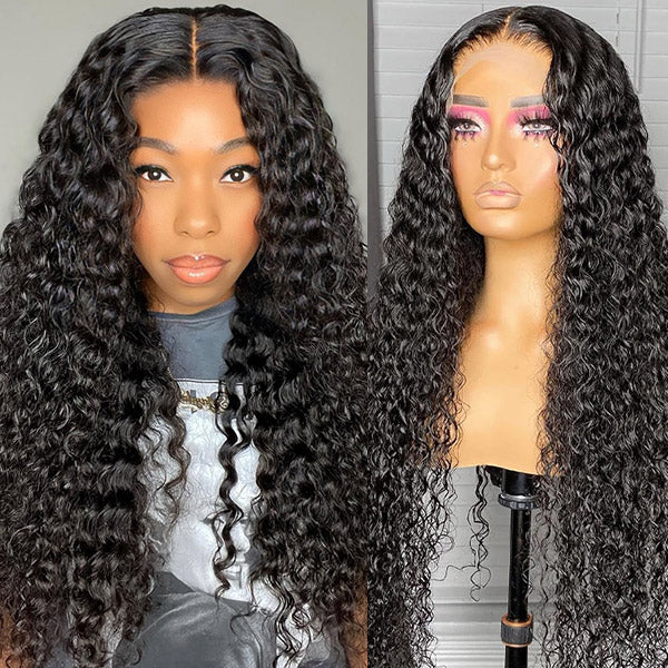 Deep Wave Human Hair Wig 13x4 HD Lace Frontal Wig 200% Density Undetectable Lace Wigs