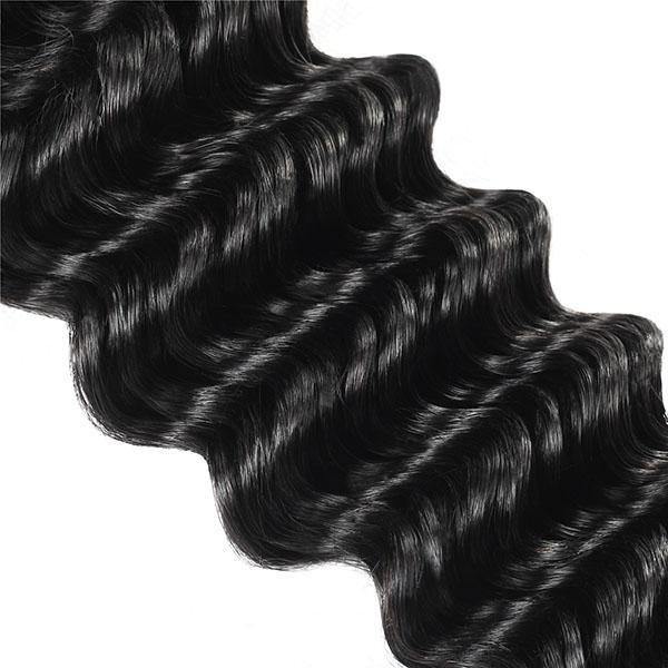 Deep Wave Hair 3 Bundles 10a Virgin Remy Peruvian Hair - MeetuHair