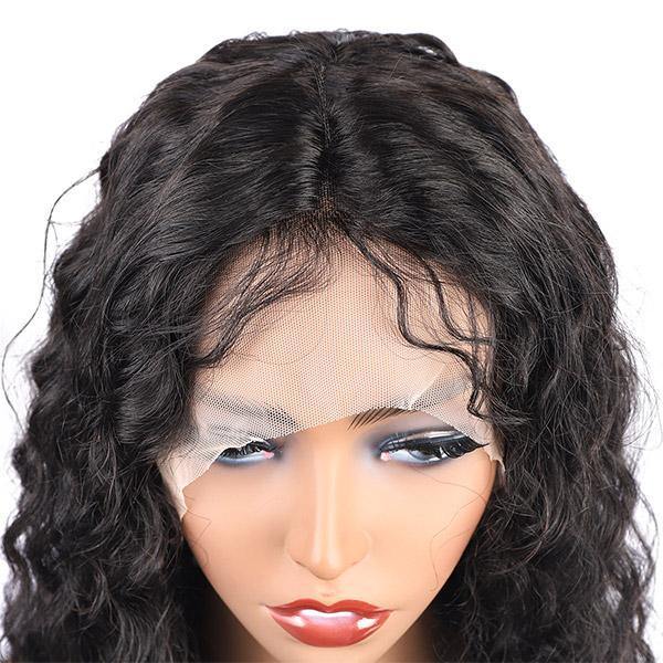 Deep Wave Hair Wig HD Transparent Lace Front Wig T Part Wigs - MeetuHair