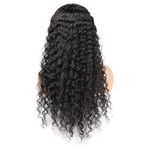 Deep Wave Hair Wig HD Transparent Lace Front Wig T Part Wigs - MeetuHair