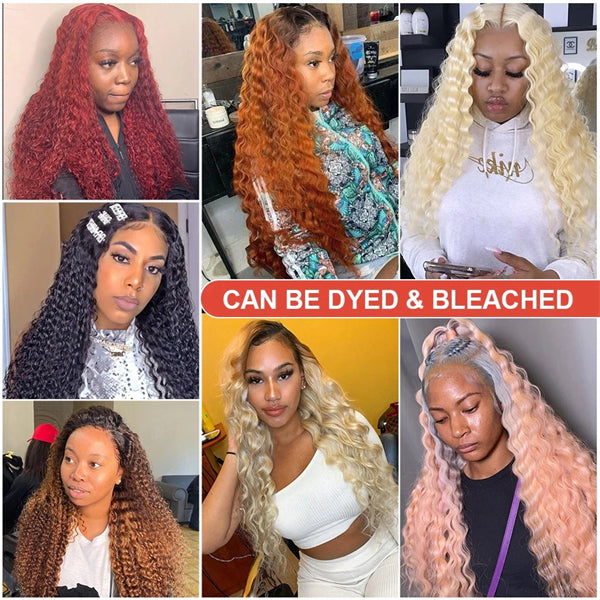 360 Lace Frontal Wig Deep Wave Human Hair Wigs 13x4x1 T Part HD Lace Wig Pre Plucked With Baby Hair