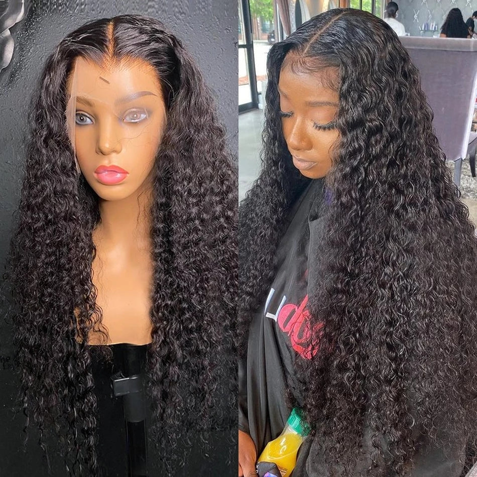 360 Lace Frontal Wig Deep Wave Human Hair Wigs 13x4x1 T Part HD Lace Wig Pre Plucked With Baby Hair