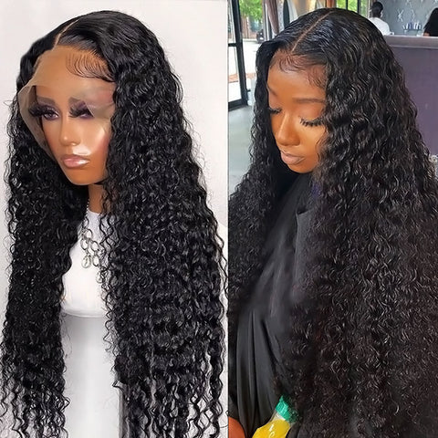 Lace Frontal Wigs Peruvian Deep Wave Hair 13x4 Lace Front Wigs