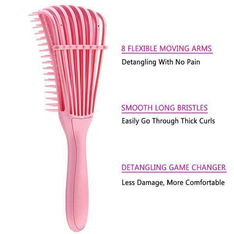 Detangle Brush Adjust Hair Brush Scalp Massage Comb Hairdressing Styling Tools - MeetuHair