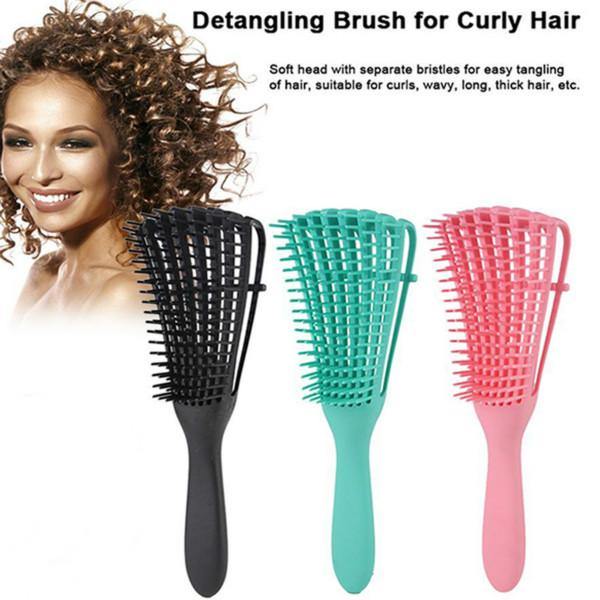 Detangle Brush Adjust Hair Brush Scalp Massage Comb Hairdressing Styling Tools - MeetuHair