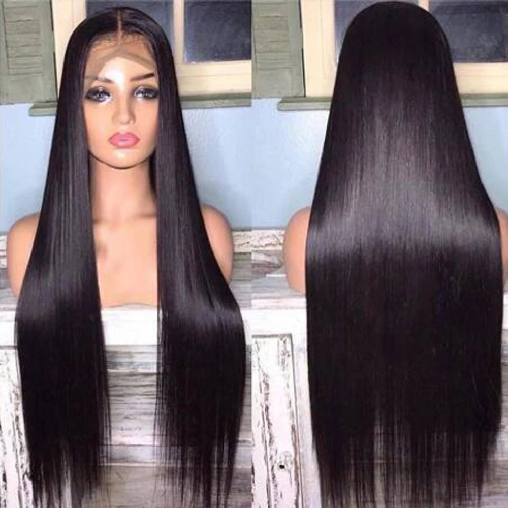 Straight Hair 360 Lace Front Wigs Transparent Lace T Part Straight Human Hair Wigs