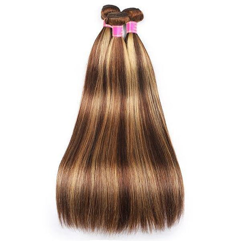 Highlight Brazlian Straight Hair 3 Bundles Virgin Remy Human Hair Weave - MeetuHair