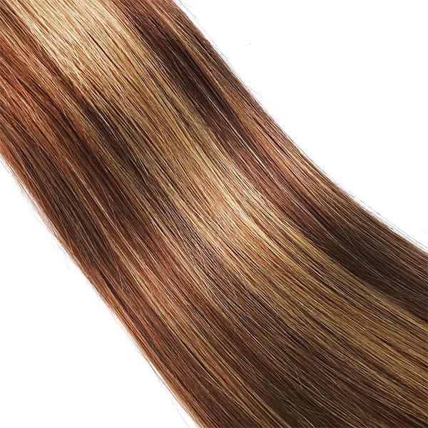 Highlight Honey Blonde Straight Hair Bundles 4 Bundles Virgin Human Hair Weave - MeetuHair