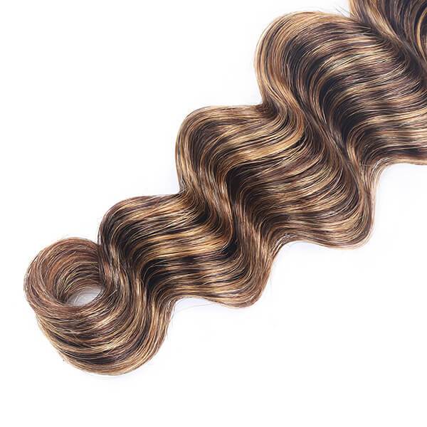 Highlight Loose Deep Wave 3 Bundles Virgin Remy Human Hair Weave - MeetuHair