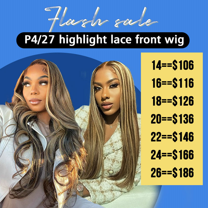 Highlight Wig 13x4 Lace Front Wigs Human Hair Fast Shipping From USA