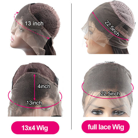 Full Lace Human Hair Wigs HD Transparent Deep Wave 13x4 Lace Front Wig Pre Plucked