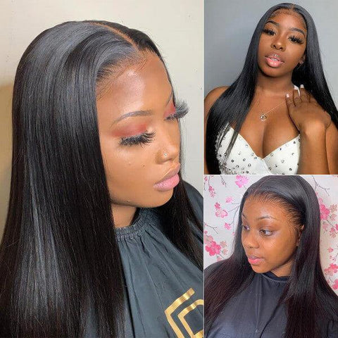 Glueless Wig Straight Hair 13x4 Lace Front Wig No Glue Pre-Cut HD Lace Wig