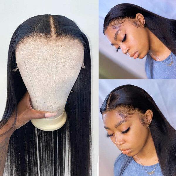 Glueless Wig Straight Hair 13x4 Lace Front Wig No Glue Pre-Cut HD Lace Wig