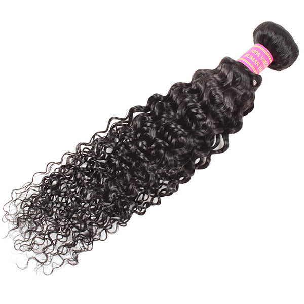 Meetu Hair 100% Virgin Hair Extensions Kinky Curly Human Hair Weave 1 Bundle