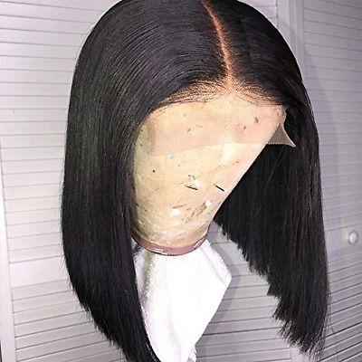 Lace Closure Wig Straight Hair Lace Wigs Human Hair Short Bob Wigs - MeetuHair
