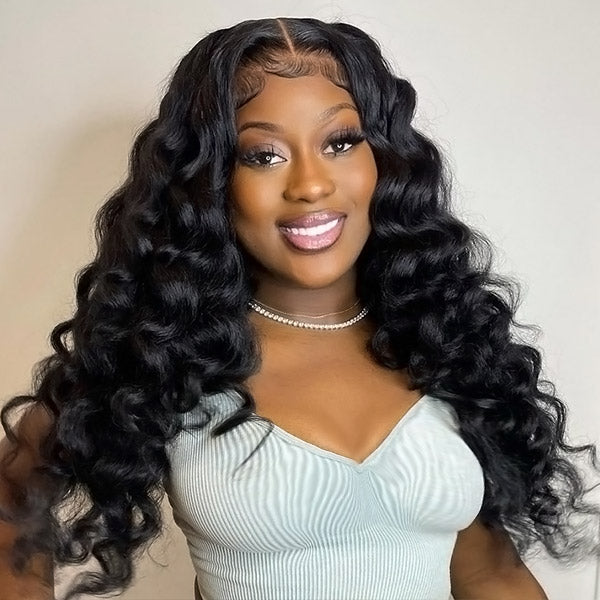 Undetectable Lace Wigs 13x4 Lace Frontal Wig Loose Wave Human Hair Wig Pre Pluck Hairline
