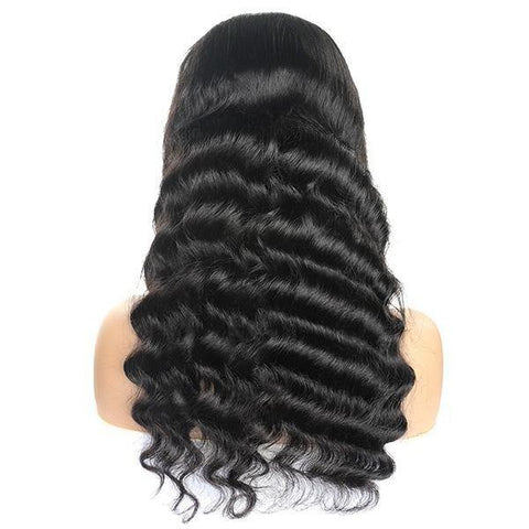 Loose Deep Wave 4*4 Lace Front Wig 100% Virgin Remy Brazilian Human Hair Wigs - MeetuHair