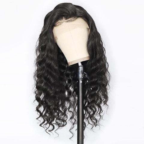 Loose Deep Wave Hair Wig HD Transparent Lace Front Wig T Part Wigs - MeetuHair