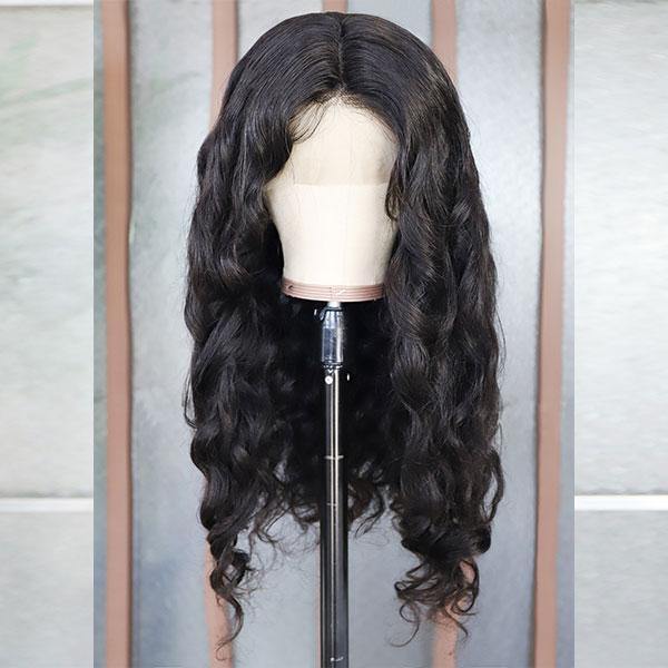 Loose Wave Hair 4*4 Lace Front Wig 10A Remy Brazilian Human Hair Wigs - MeetuHair