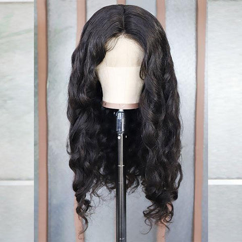 Loose Wave Hair 4*4 Lace Front Wig 10A Remy Brazilian Human Hair Wigs - MeetuHair