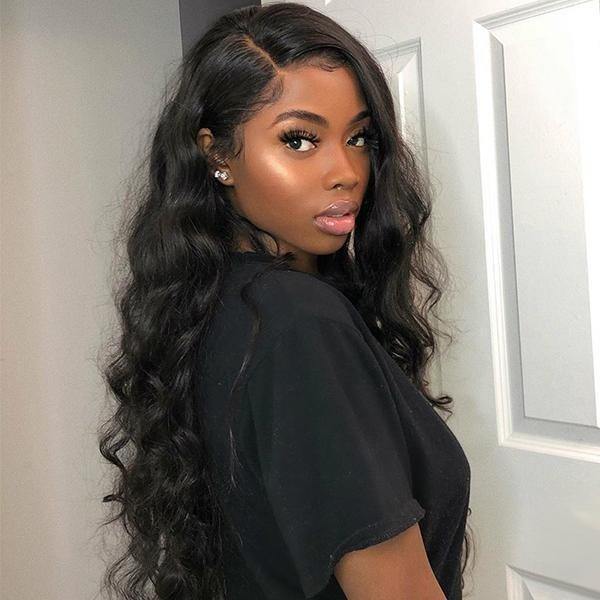 Loose Wave Hair 4*4 Lace Front Wig 10A Remy Brazilian Human Hair Wigs - MeetuHair
