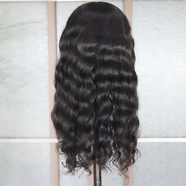 Loose Wave Hair 4*4 Lace Front Wig 10A Remy Brazilian Human Hair Wigs - MeetuHair