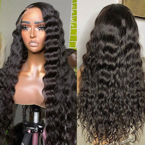 Loose Deep Wave Lace Frontal Wigs 40 Inches Long Wigs HD 13x4 Lace Front Wig