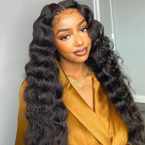 Loose Deep Wave 13x4 Lace Front Wigs Transparent Human Hair Lace Wigs