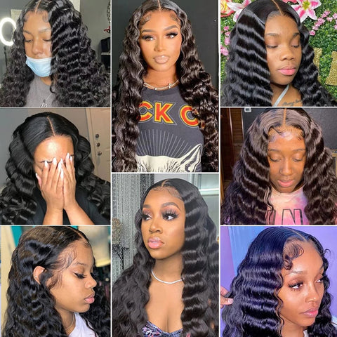Loose Deep Wave Wig 13x4 Lace Front Wig HD Transparent 13x6 Lace Frontal Wig