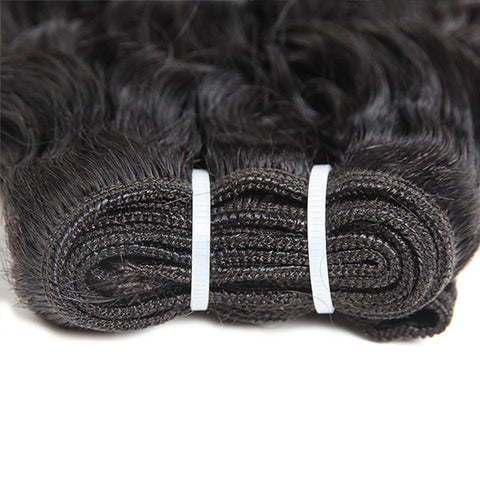 10A Water Wave Hair Bundles with Frontal Virgin Peruvian Human Hair