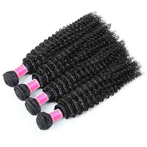 Meetu 10A Peruvian Curly Hair 4 Bundles Virgin Remy Human Hair Weave - MeetuHair