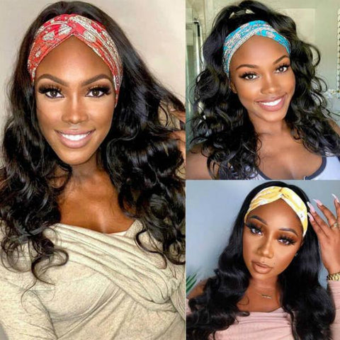 Meetu Body Wave Hair Headband Wig Affordable Natural Hair Half Wigs - MeetuHair