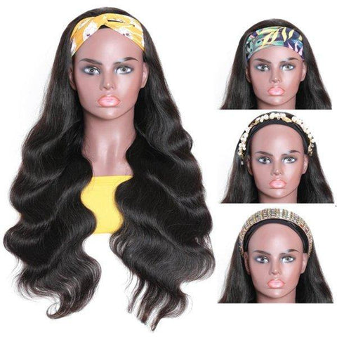 Meetu Body Wave Hair Headband Wig Affordable Natural Hair Half Wigs - MeetuHair
