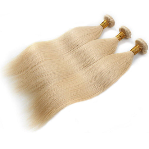 Meetu Brazilian Straight Hair Honey Blonde Virgin Hair 3 Bundles - MeetuHair