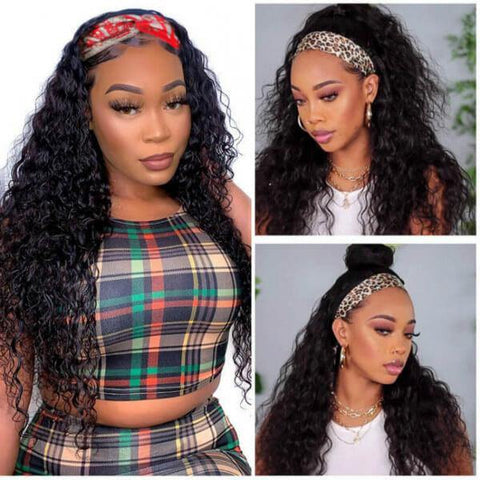 Meetu Curly Hair Headband Wig Affordable Natural Hair Half Wigs - MeetuHair