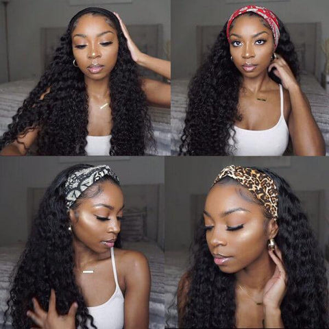 Meetu Curly Hair Headband Wig Affordable Natural Hair Half Wigs - MeetuHair