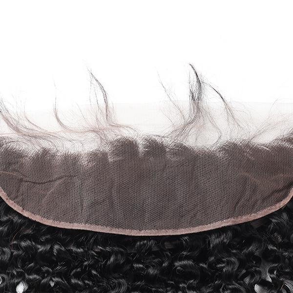 Meetu Hair Peruvian Curly Virgin Human Hair 3 Bundles with 13*4 Lace Frontal - MeetuHair