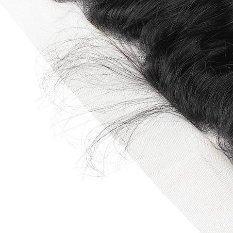Meetu Hair Peruvian Loose Wave Virgin Human Hair 3 Bundles with 13*4 Lace Frontal - MeetuHair