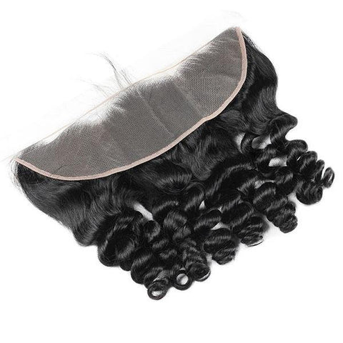 Meetu Hair Peruvian Loose Wave Virgin Human Hair 3 Bundles with 13*4 Lace Frontal - MeetuHair