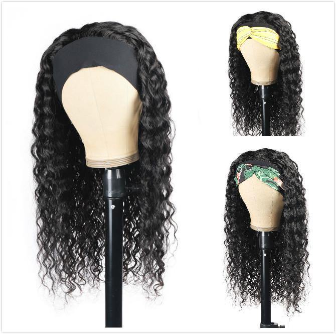 Meetu Hair Water Wave Hair Headband Wig Affordable Natural Hair Half Wigs - MeetuHair