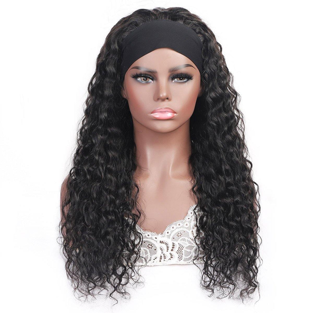 Meetu Hair Water Wave Hair Headband Wig Affordable Natural Hair Half Wigs - MeetuHair