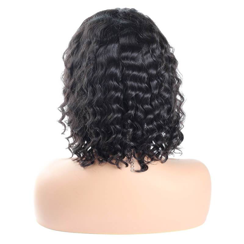 Meetu Hair Wig Brazilian Short Bob Deep Wave Lace Front Human Hair Wigs - MeetuHair