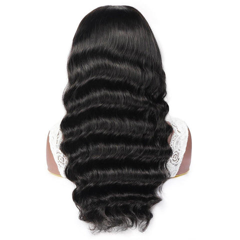 Meetu Loose Wave Hair Headband Wig Affordable Natural Hair Half Wigs - MeetuHair