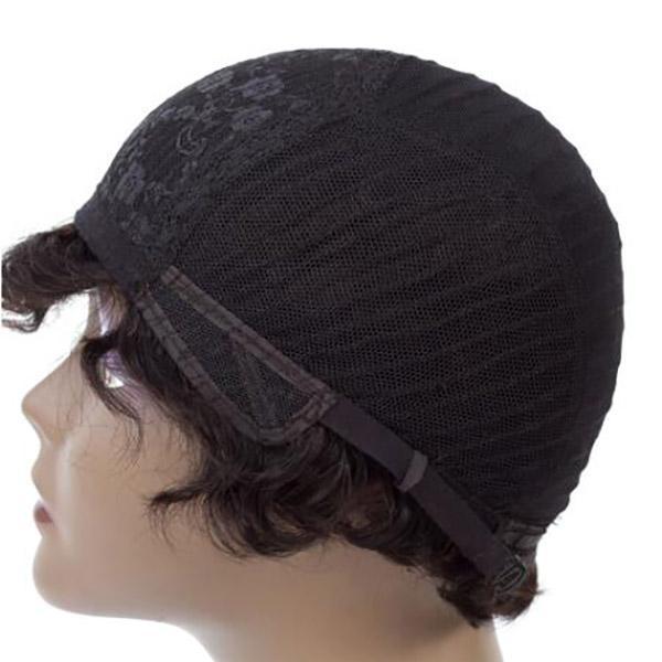 Meetu Short Human Hair Wigs Finger Wave Machine Made Virgin Remy Hair Wig - MeetuHair